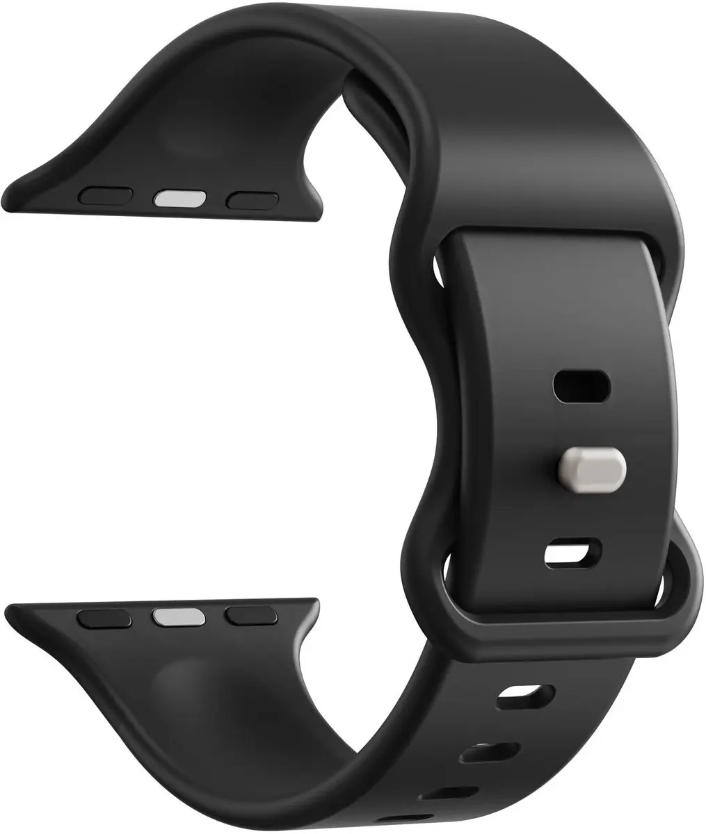 Selected SBG Siliconen Horlogebandje Apple Watch - 38-42mm - Zwart