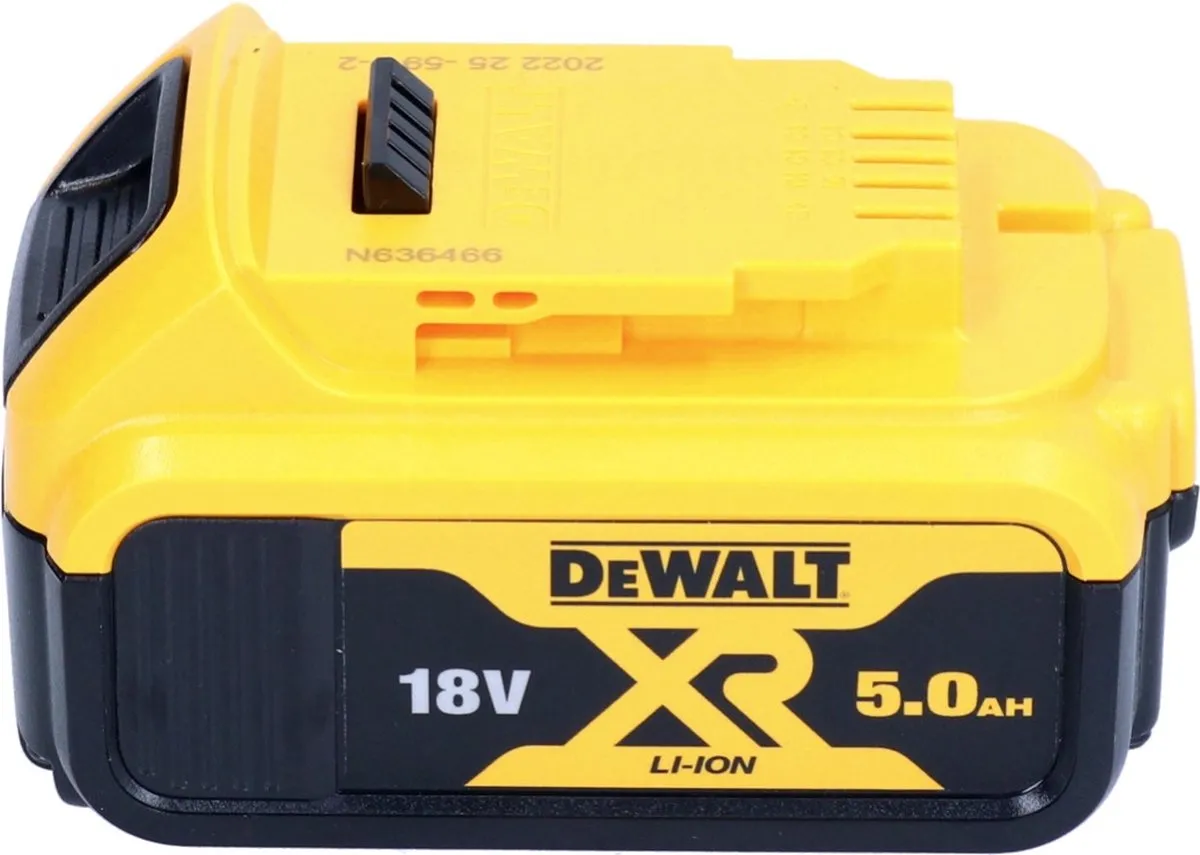 DeWalt DCW210N Accuschuurmachine 18V 125mm - 5.0Ah - afbeelding 4 van 5