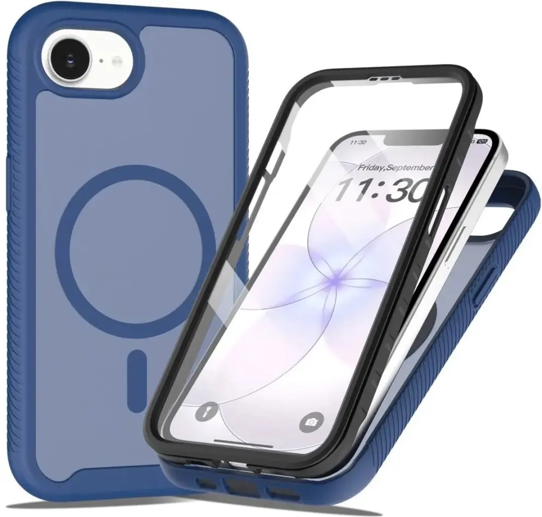Selected Hoesje iPhone 16/17 Full Protect Matte Blauw