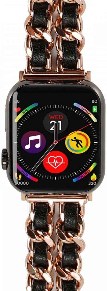 Selected Apple Watch Band - Roze Zwart - 42/44/45/46/49mm