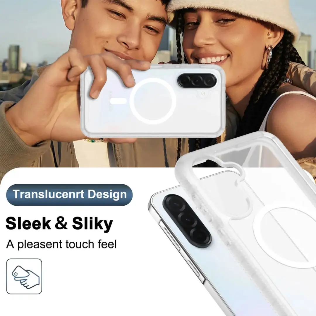 Selected Hoesje Samsung Galaxy A36/A37/A56 - Matte Transparant - MagSafe