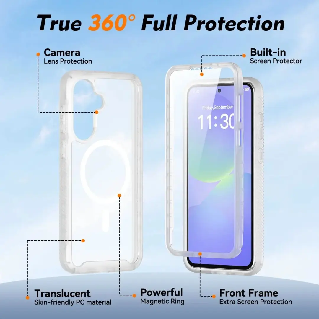 Selected Hoesje Samsung Galaxy A36/A37/A56 - Matte Transparant - MagSafe - afbeelding 6 van 6