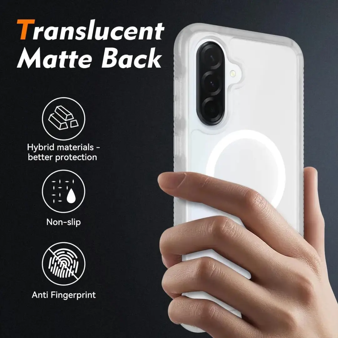 Selected Hoesje Samsung Galaxy A36/A37/A56 - Matte Transparant - MagSafe