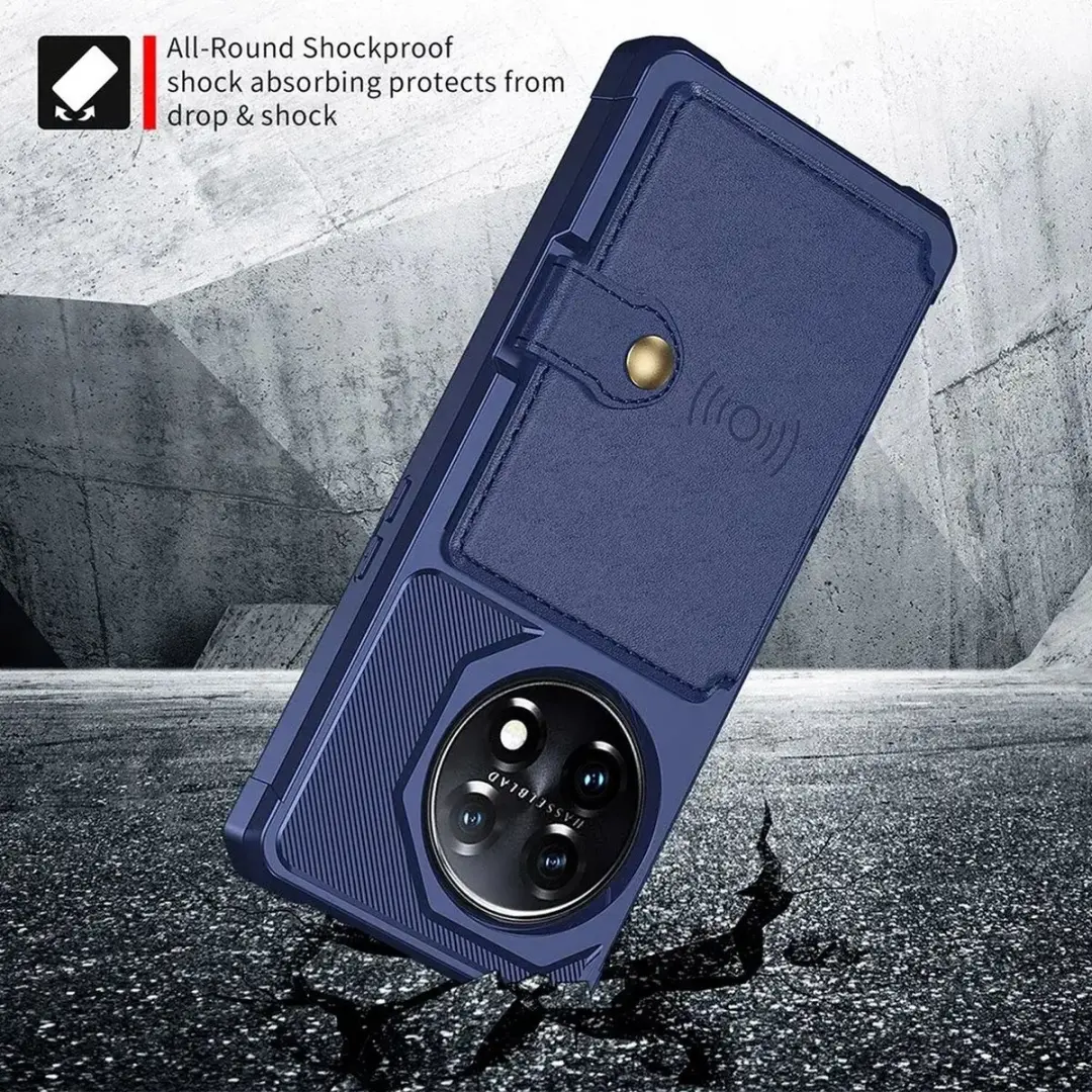 Selected Portemonnee Hoes OnePlus 11 - Donkerblauw