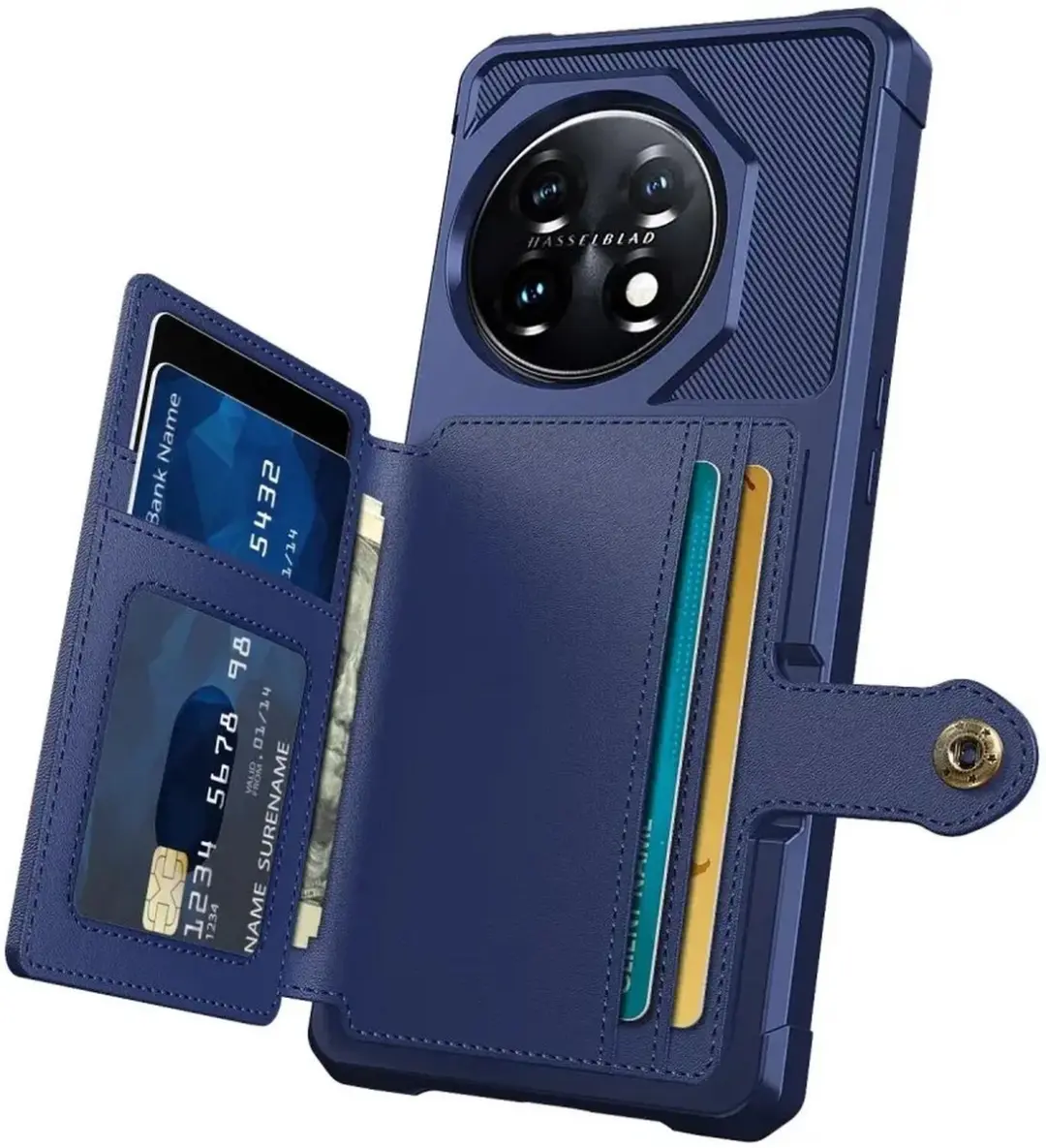 Selected Portemonnee Hoes OnePlus 11 - Donkerblauw