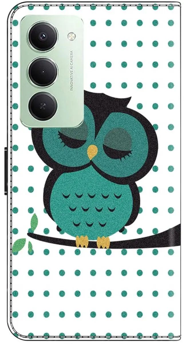 Selected Hoesje Xiaomi Redmi 15C Book Case - Magneet Sluiting - 2 Pasjes - Wit/Red
