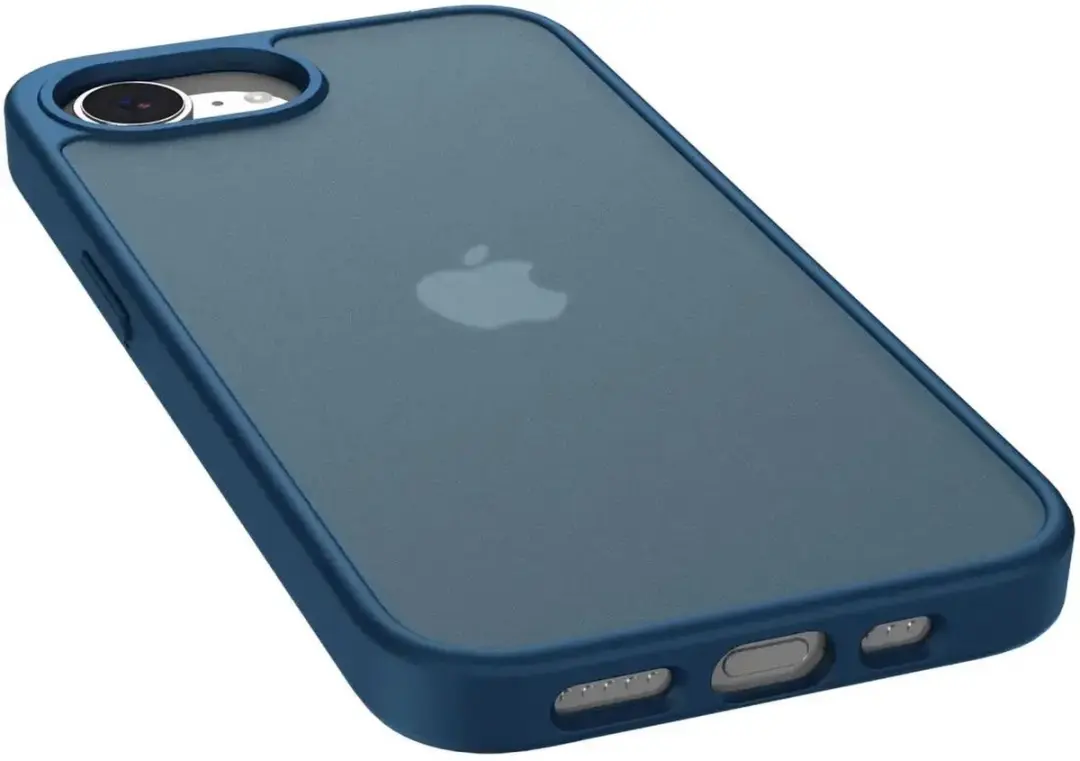 Selected by GSMpunt.nl iPhone 17e/16e Hoesje - Matte Blauwe Back Cover
