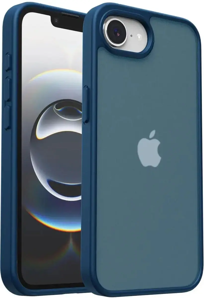 Selected by GSMpunt.nl iPhone 17e/16e Hoesje - Matte Blauwe Back Cover
