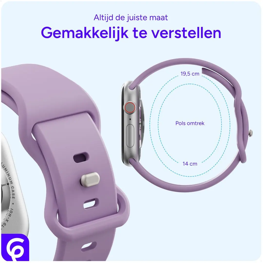 Selected SBG Siliconen Bandje Apple Watch 38-42mm - Paars