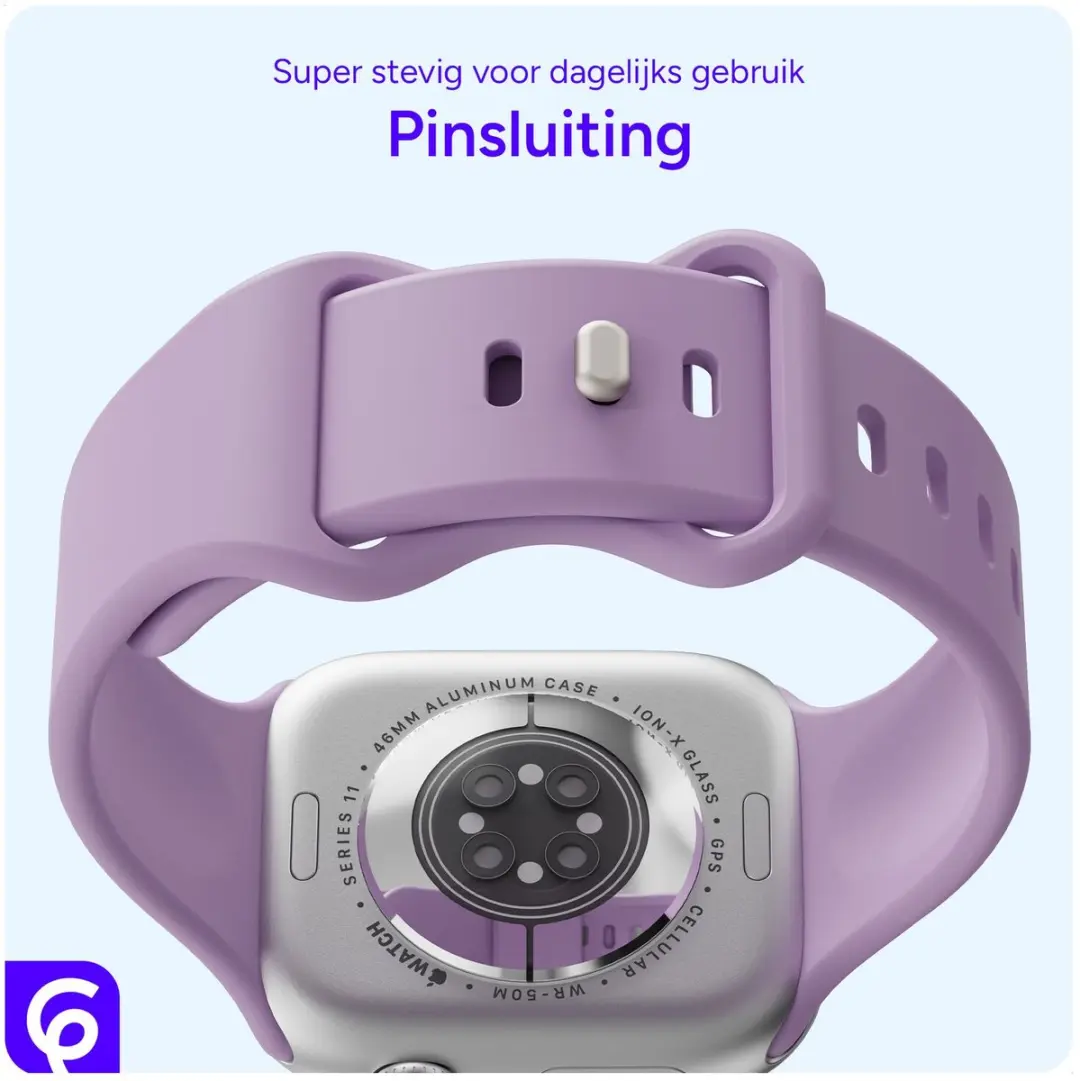 Selected SBG Siliconen Bandje Apple Watch 38-42mm - Paars