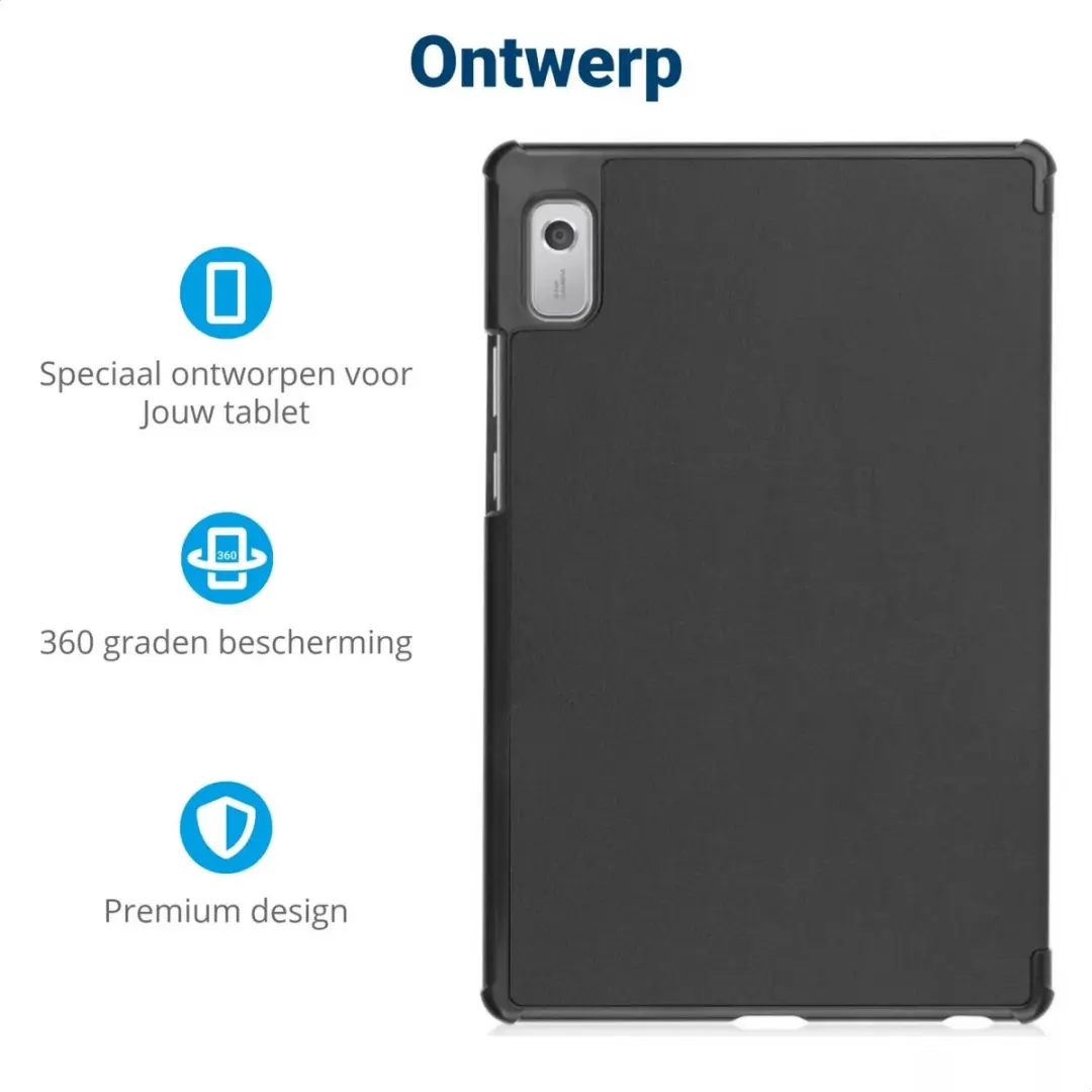 Selected Lenovo Tab M9 Book Case Hoes - Zwart