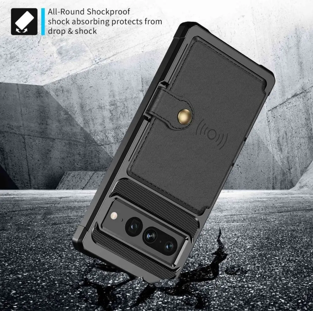 Selected Portemonnee Hoesje Google Pixel 7 Pro - 4 Pasjes Zwart