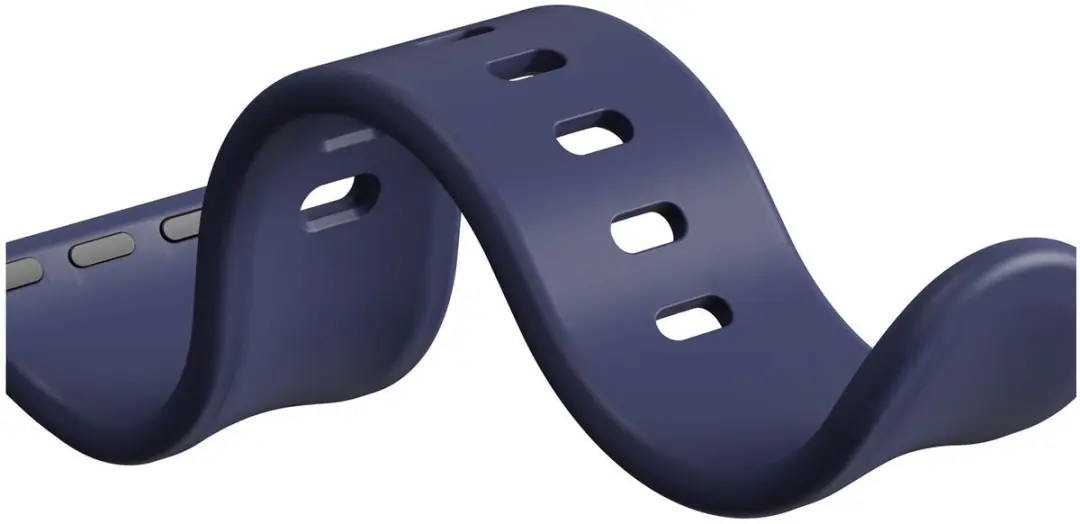 Selected SBG Siliconen Bandje Apple Watch 8 45mm - Midnight Blue