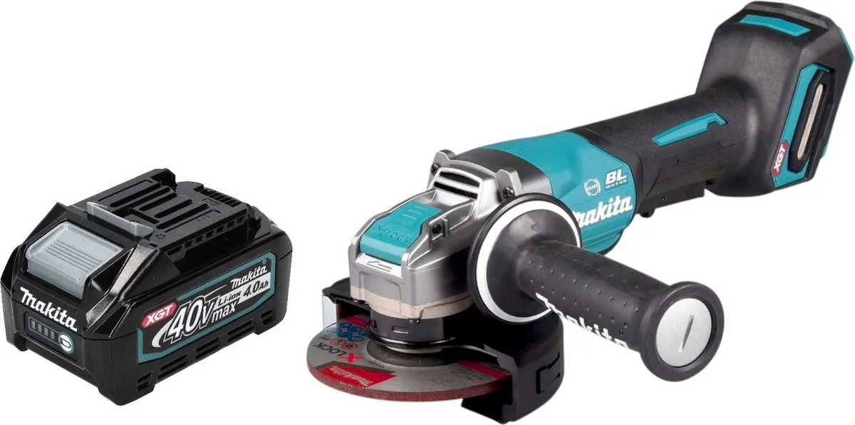 Makita GA 047 GM1 Accu Haakse Slijper 125mm X-LOCK Brushless