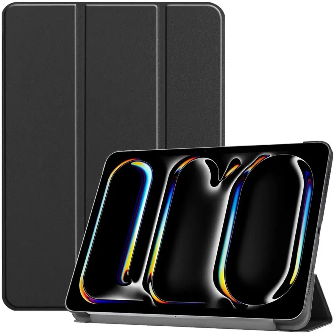 Selected by GSMpunt.nl iPad Pro 13 Hoes - Tri-fold Kunstleder Zwart