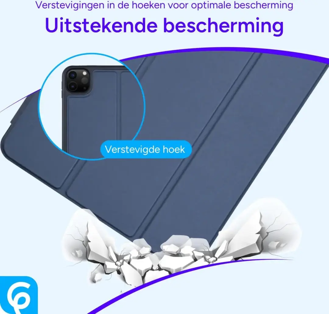 Selected Tablethoes iPad Pro 12.9 Tri-Fold Blauw