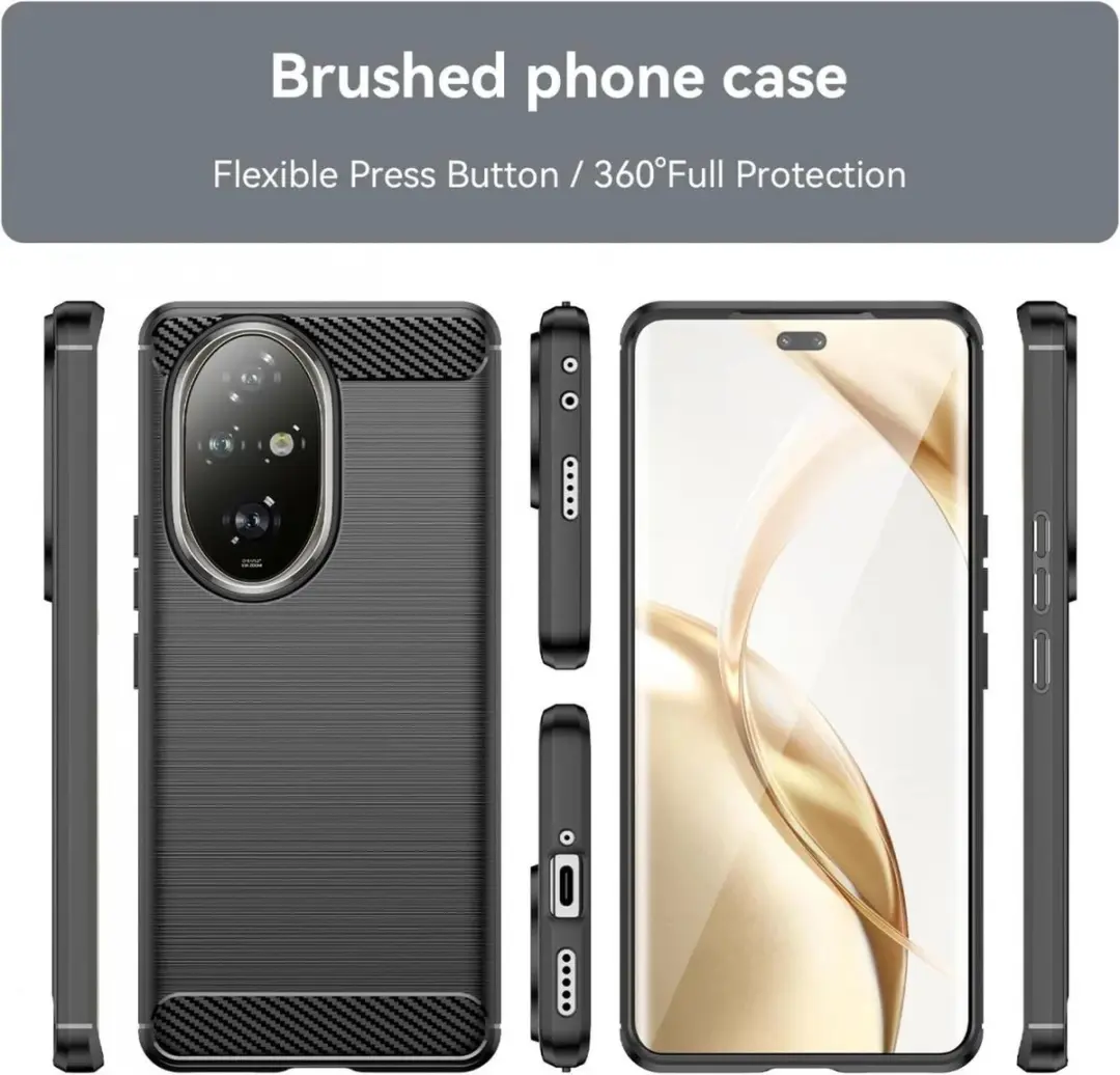 Selected Hoesje Honor 200 TPU Carbon Zwart