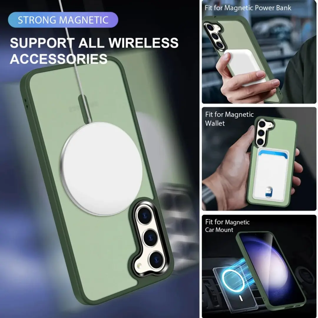 Selected Hoesje Samsung Galaxy S23 Plus MagSafe - Donkergroen