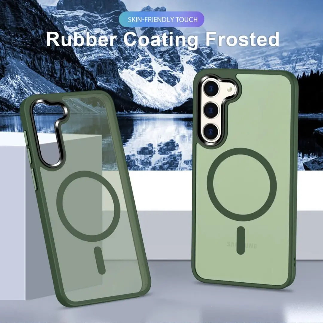 Selected Hoesje Samsung Galaxy S23 Plus MagSafe - Donkergroen