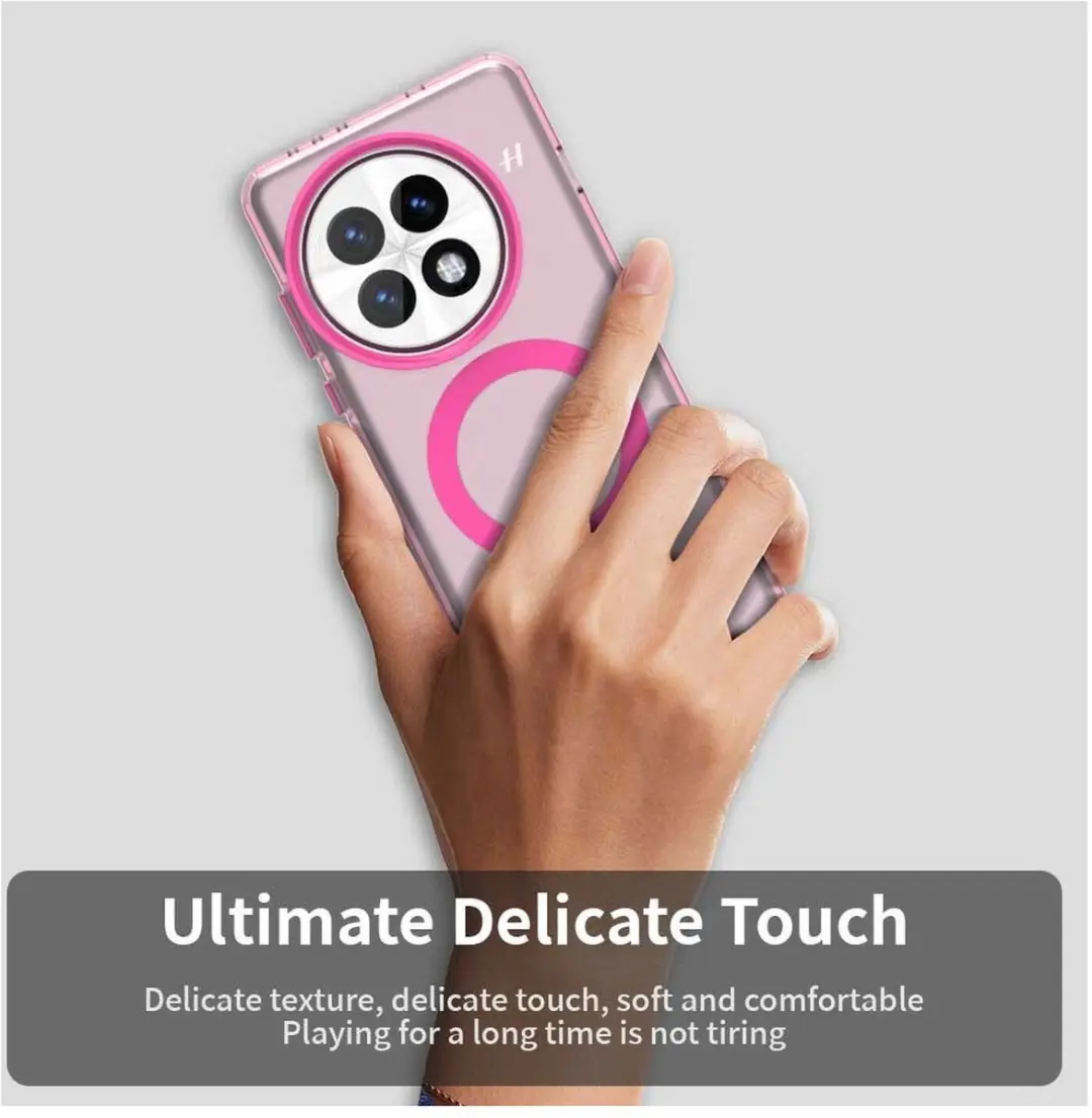 Selected MagSafe Backcover OnePlus 13 - Roze & Transparant