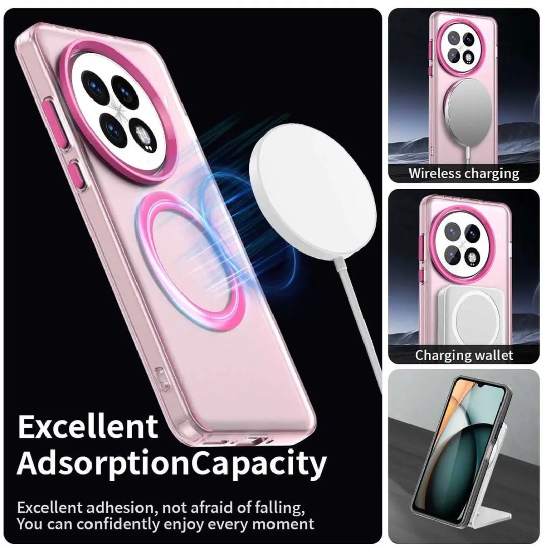 Selected MagSafe Backcover OnePlus 13 - Roze & Transparant