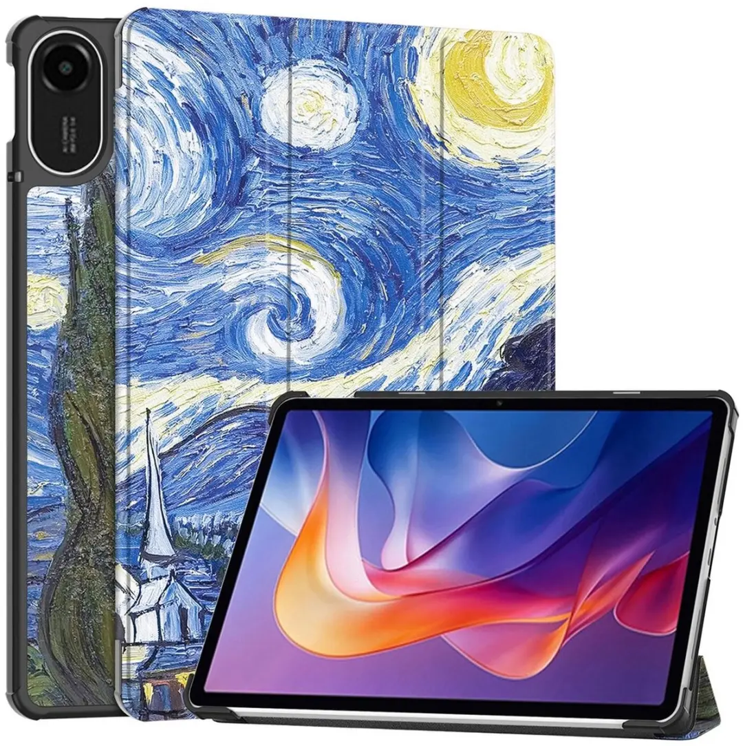 Selected by GSMpunt Xiaomi Redmi Pad 2 Tablethoes - Kunstleder - Tri-fold - Blauw