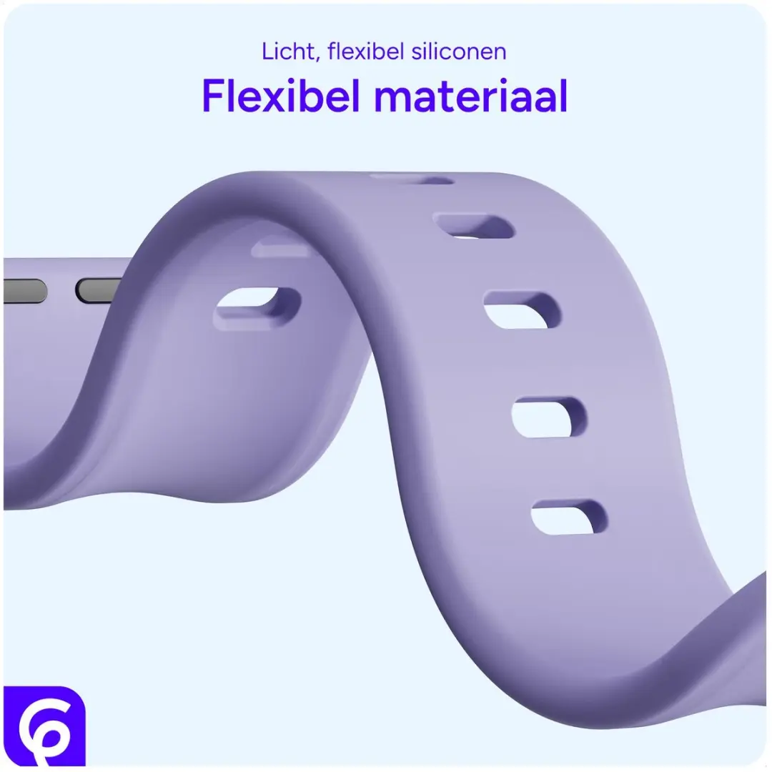 Selected SBG Siliconen Horlogebandje Apple Watch 38-42mm - Lavender Grijs
