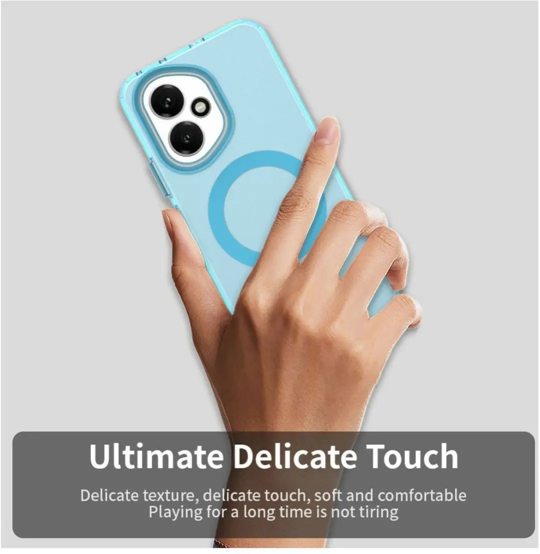 Selected MagSafe Backcover Honor 400 - Blauw & Transparant