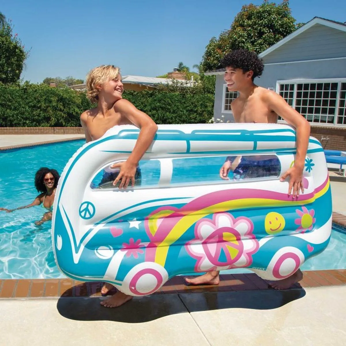 Intex Groovy Van Float Zwemfloat 178x91cm - Multicolor