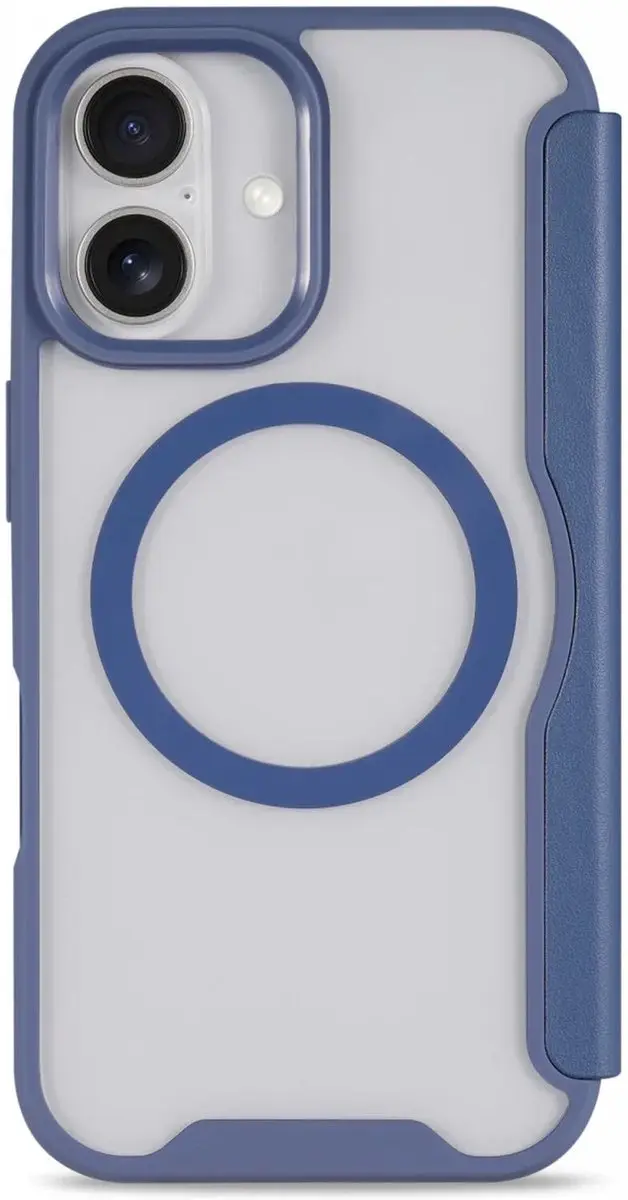 Selected Portemonnee Hoesje iPhone 16 - Blauw Transparant - afbeelding 6 van 6