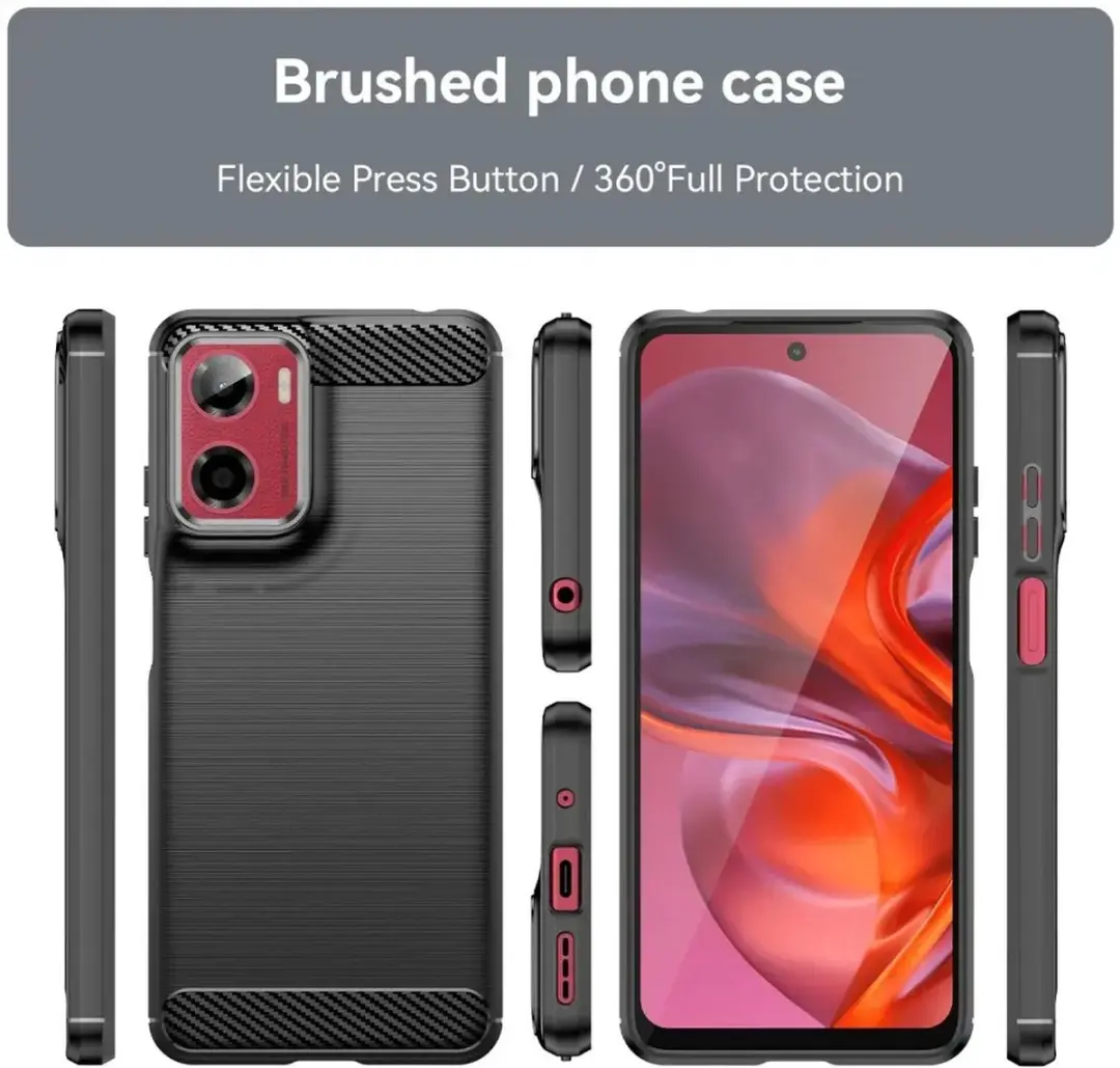 Selected TPU Hoesje Motorola Moto G05 - Zwart