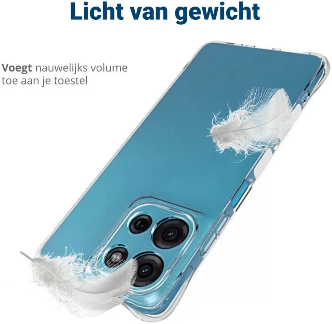 Selected Transparant Hoesje Motorola Moto G75 - Schokbestendig - afbeelding 6 van 6