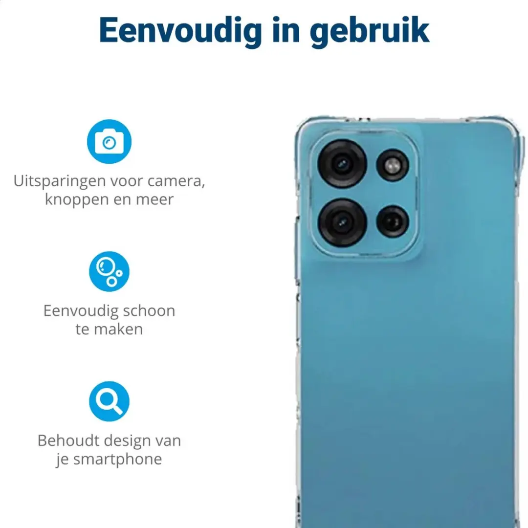 Selected Transparant Hoesje Motorola Moto G75 - Schokbestendig