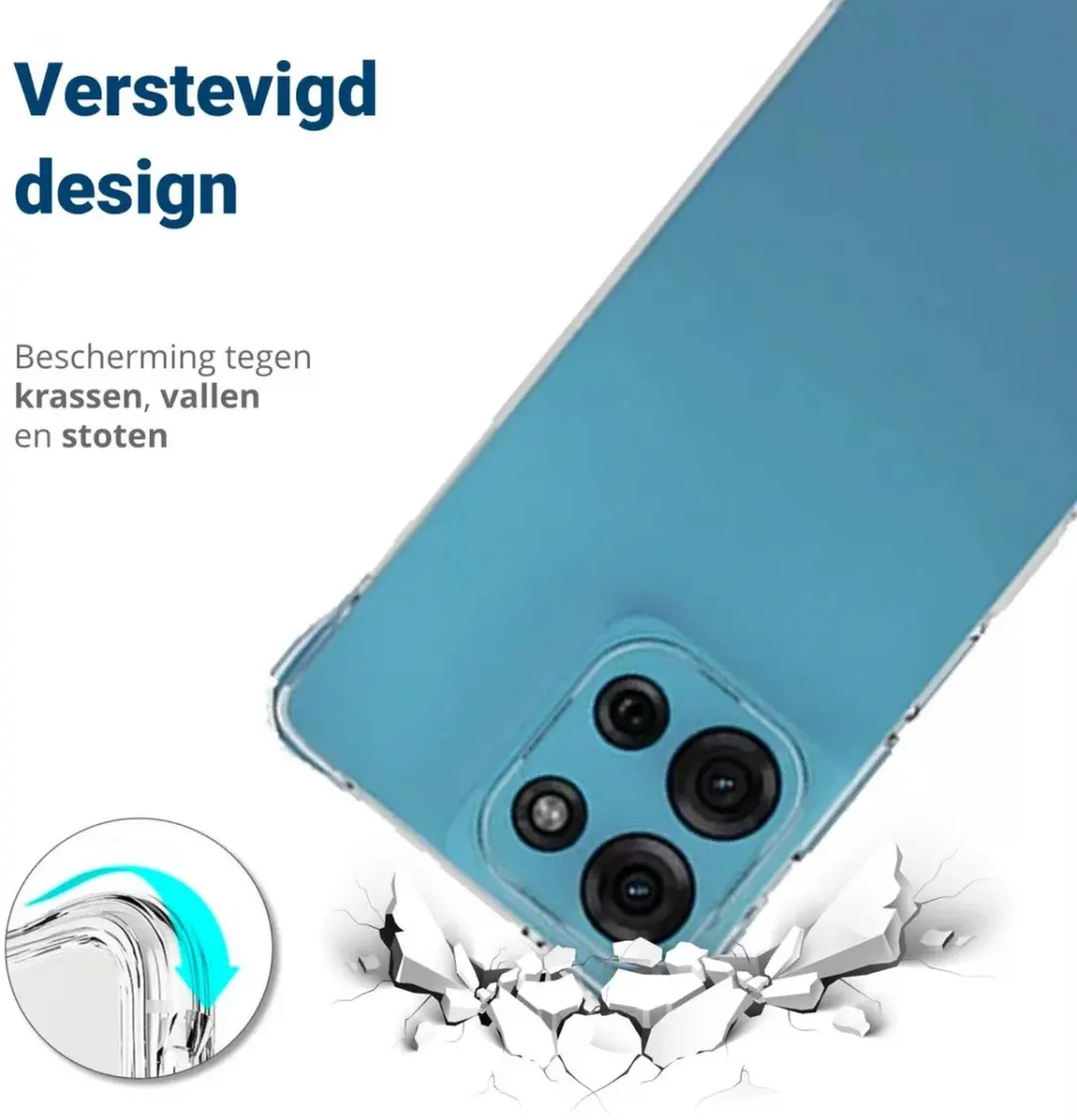 Selected Transparant Hoesje Motorola Moto G75 - Schokbestendig