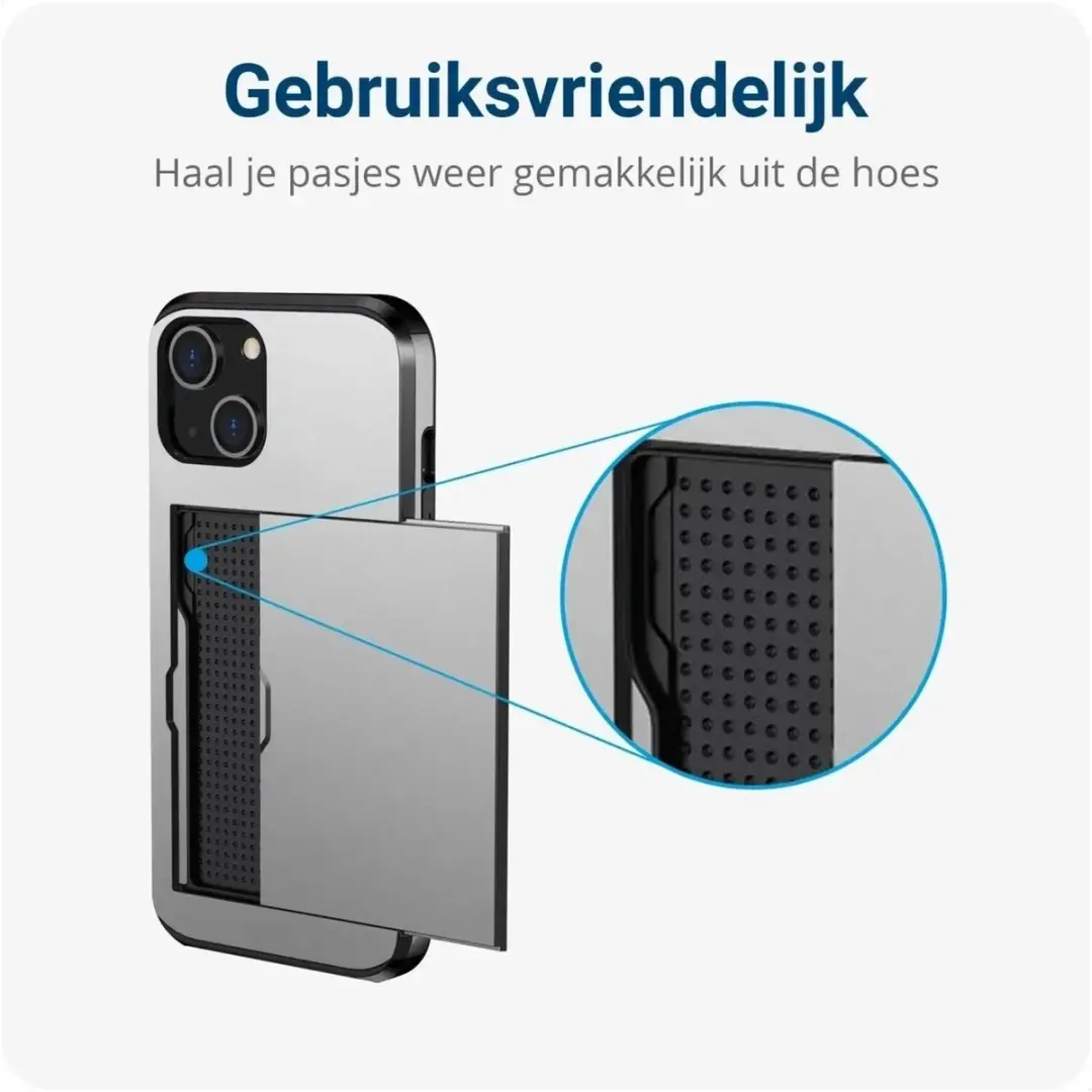Selected Hoesje Samsung Galaxy S25 FE - Kaarthouder 2 Pasjes Grijs
