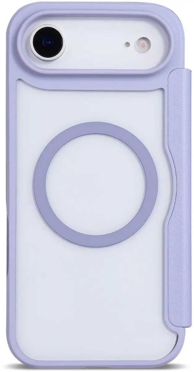 Selected Portemonnee Hoesje iPhone Air - MagSafe - Paars/Transparant