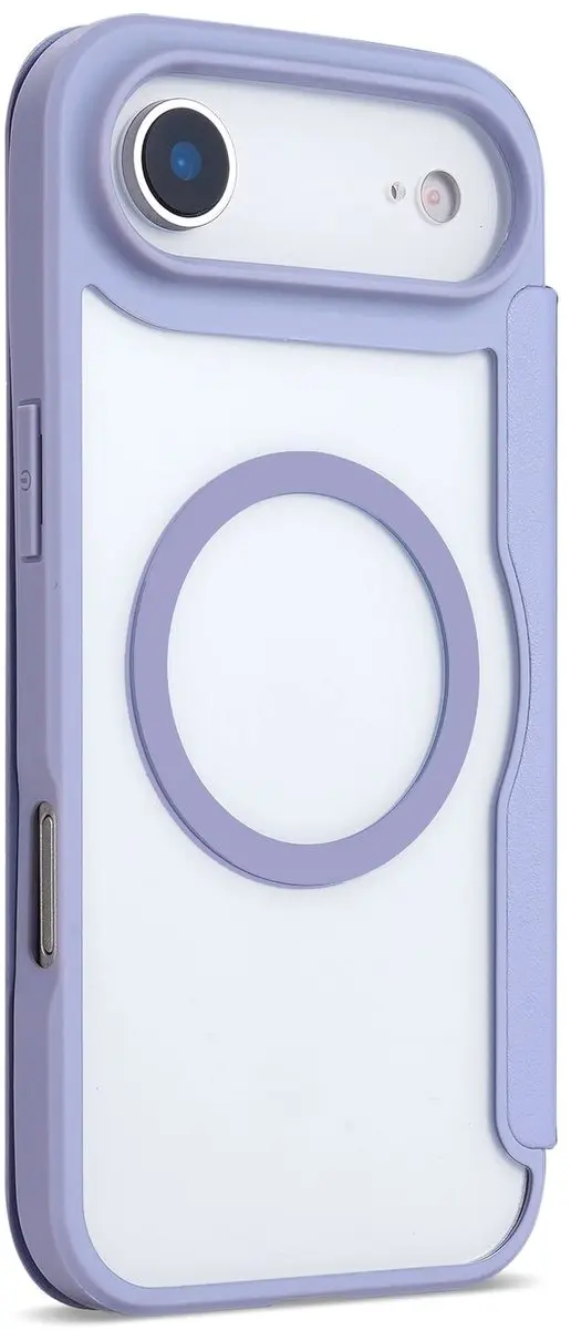 Selected Portemonnee Hoesje iPhone Air - MagSafe - Paars/Transparant