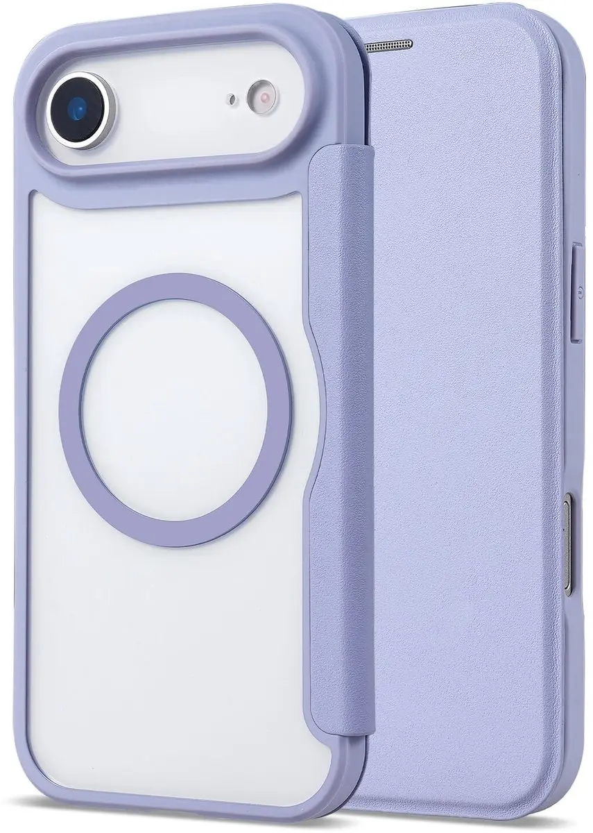 Selected Portemonnee Hoesje iPhone Air - MagSafe - Paars/Transparant