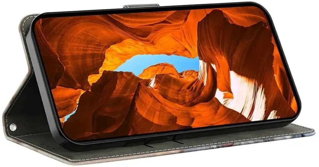 Selected Hoesje Samsung Galaxy A37 Portemonnee Book Case - Bloemen - 2 Pasjes