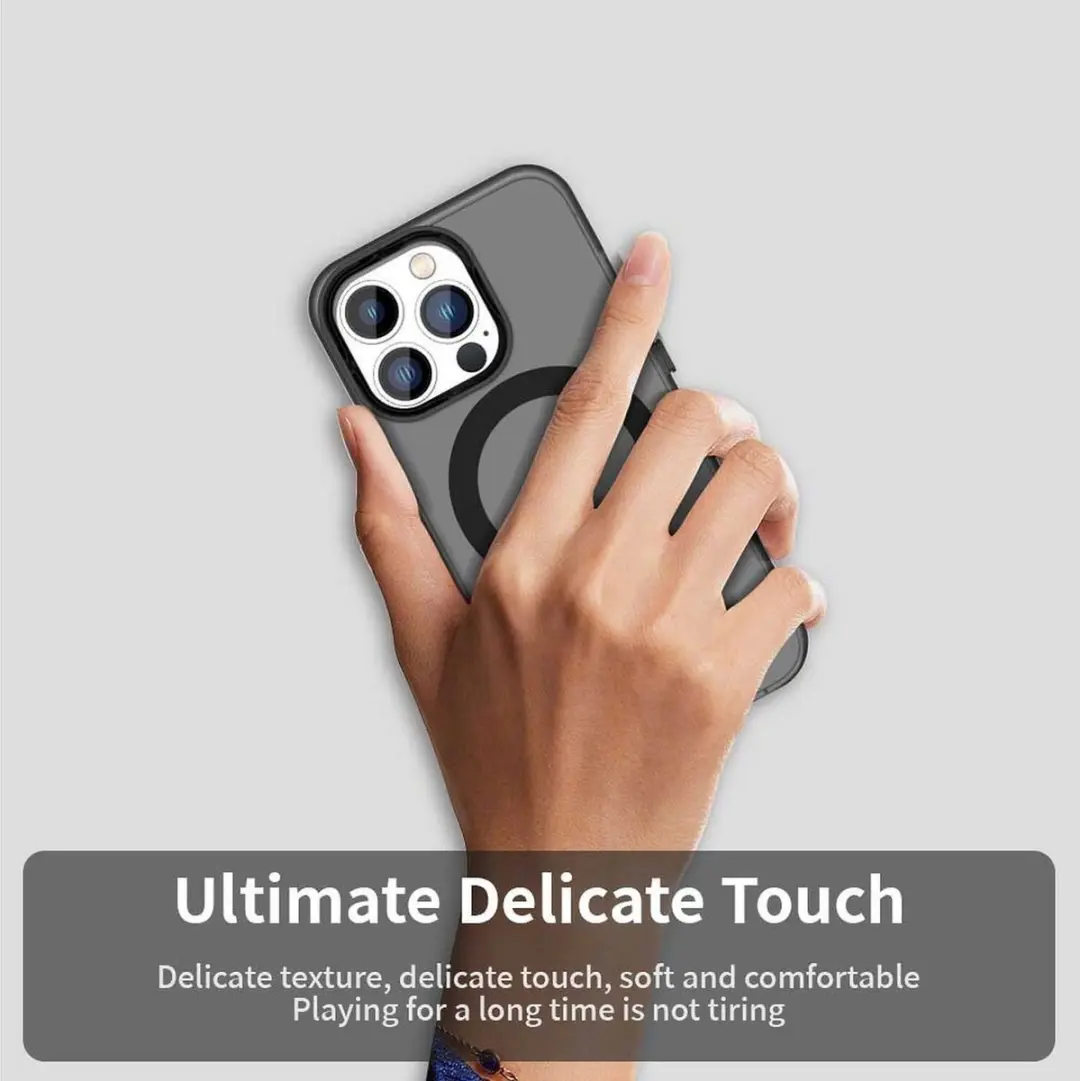 Selected MagSafe Backcover iPhone 13 Pro - Zwart & Transparant - afbeelding 6 van 6