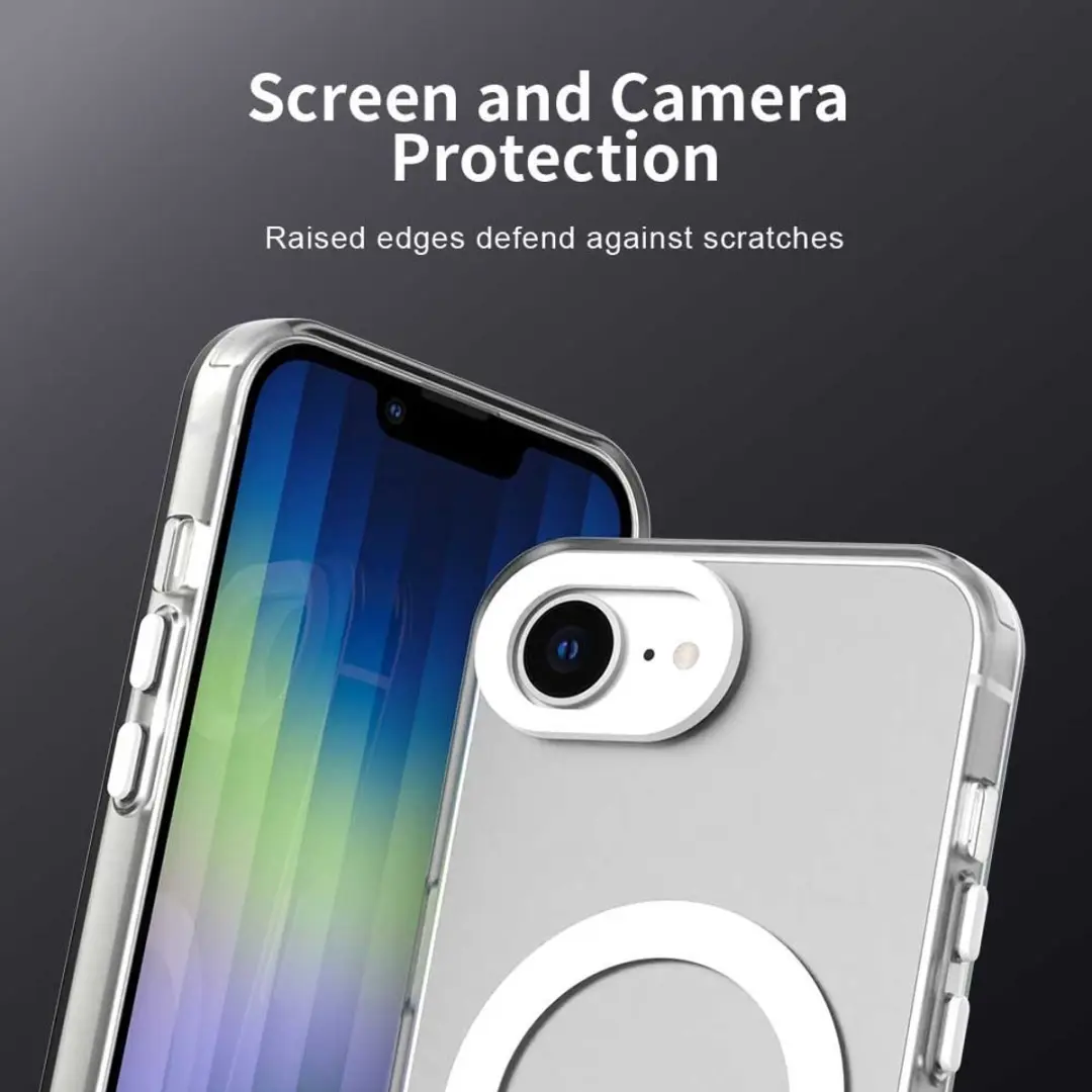 Selected MagSafe Backcover iPhone 16/17 - Wit & Transparant