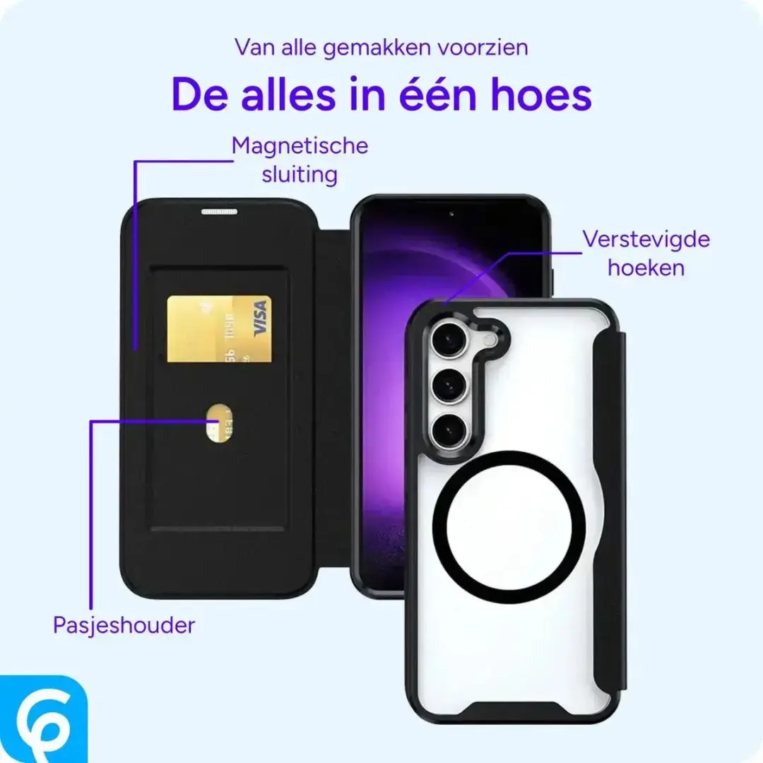 Selected Portemonnee Hoesje Samsung Galaxy S26 Ultra - MagSafe - Zwart