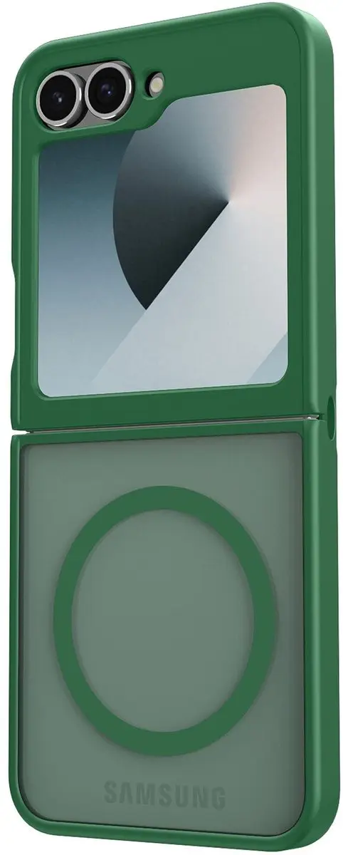 Selected Hoesje Samsung Galaxy Z Flip 7 FE/6 - Matte Groen - MagSafe - afbeelding 6 van 6