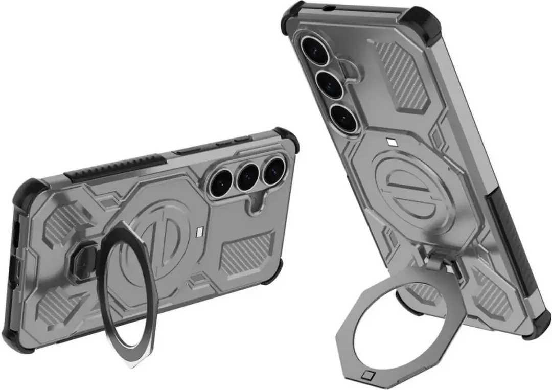 Selected Hoesje Samsung Galaxy S26 MagSafe Grijs - 360° Draaibare Stand