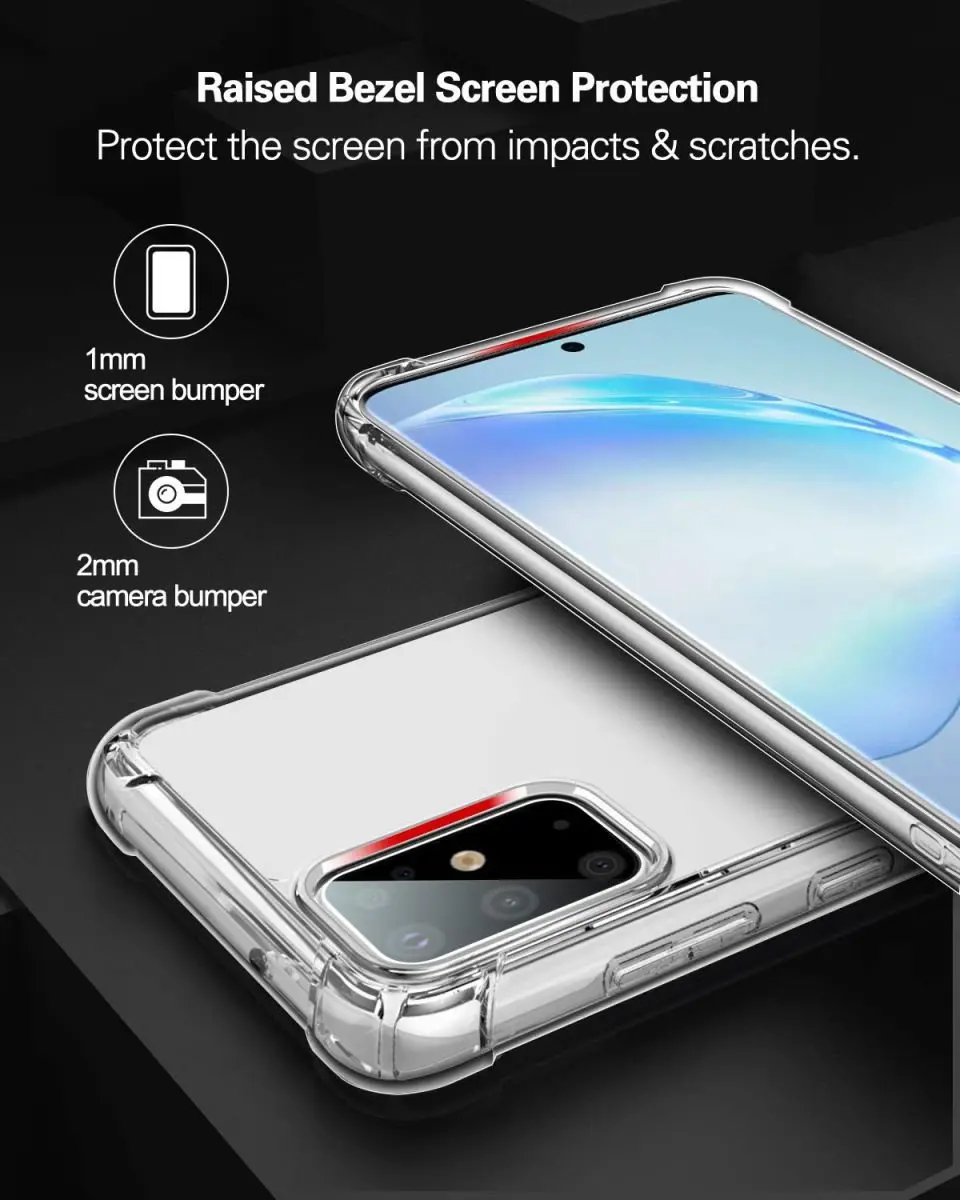 Selected Hoesje Schokbestendig Transparant Samsung Galaxy S20 Plus