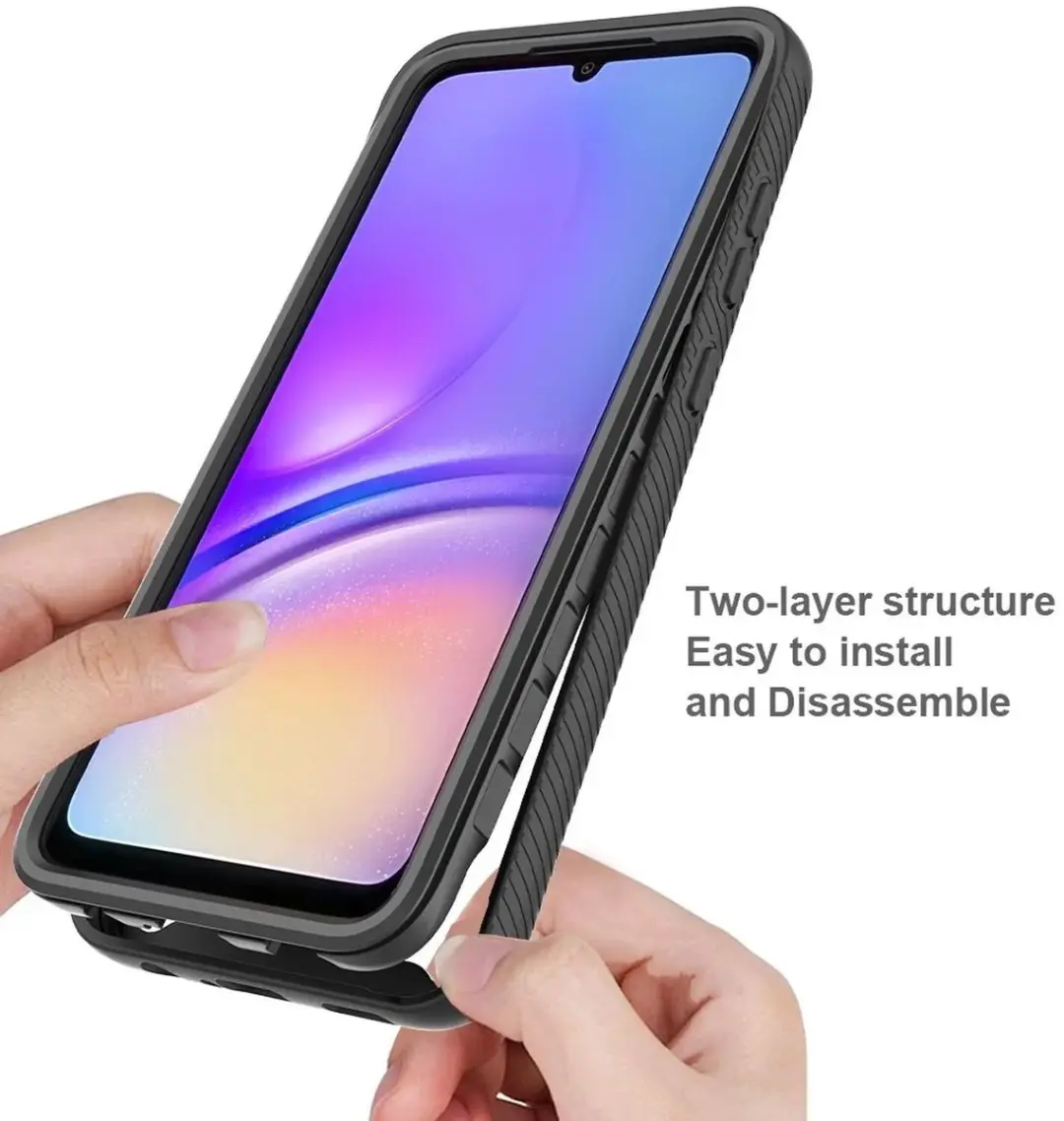 Selected Hoesje Samsung Galaxy A05 Full Protect - Zwart - afbeelding 6 van 6