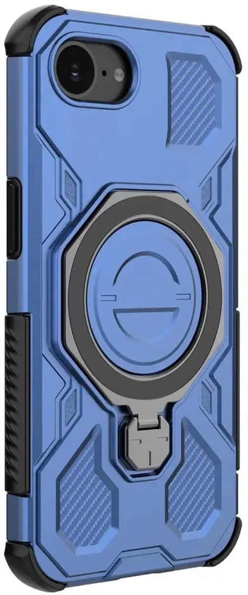 Selected by GSMpunt.nl iPhone 16e/17e Hoesje Blauw - MagSafe Kickstand - afbeelding 6 van 6