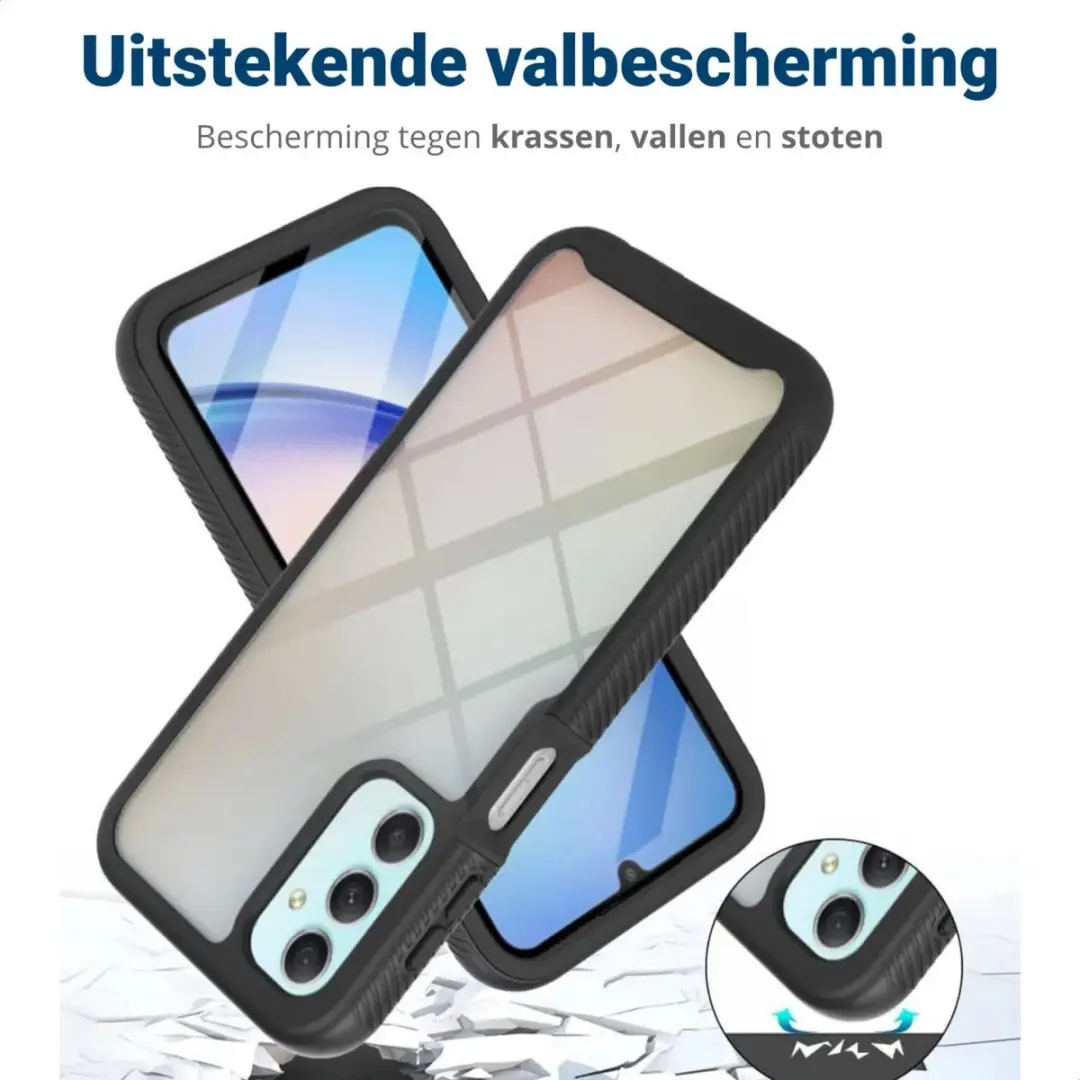 Selected Hoesje Samsung Galaxy A24 - Full Protect Zwart