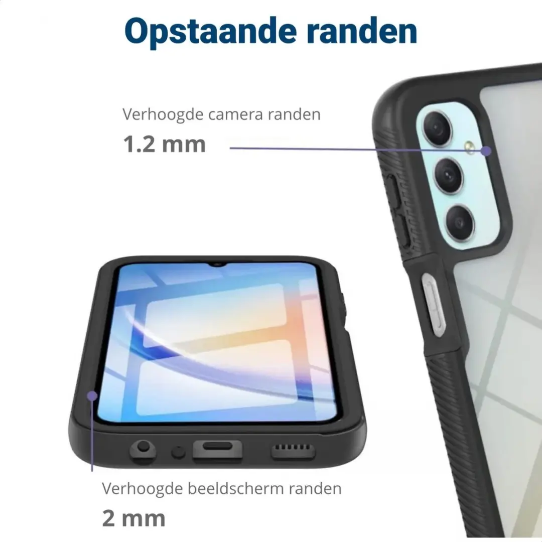 Selected Hoesje Samsung Galaxy A24 - Full Protect Zwart - afbeelding 6 van 6