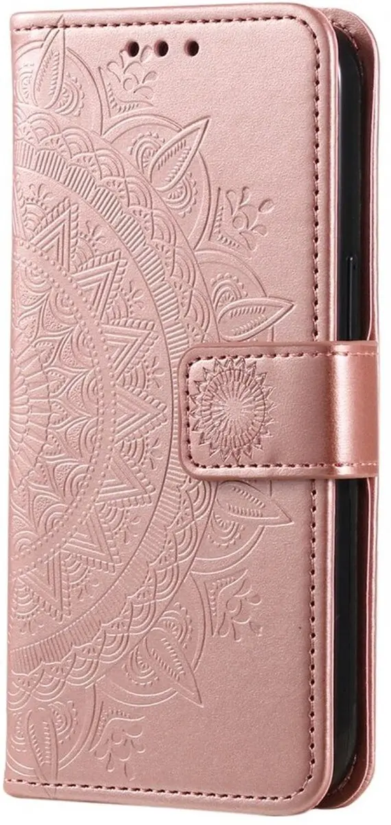 Selected Hoesje Samsung Galaxy A07 Mandala - Roze Goud - 3 Pasjes